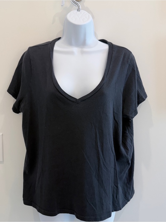 Marine Layer Tops - Marine Layer Black V-Neck Short Sleeve Tee